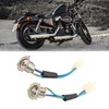 uxcell 2pcs 3 Pins Motorcycle Headlight Wires Harness Connector Sockets