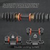 55LB Single Adjustable Dumbbell Free Weight Adjust Metal Anti-Slip Handle