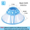 Vivifying Dog Cone Collar, 8-9.6 Inches Lightweight Plastic Elizabethan Collar