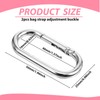 JIYIN Pack of 2 Oval Spring Carabiner Hooks Large 4