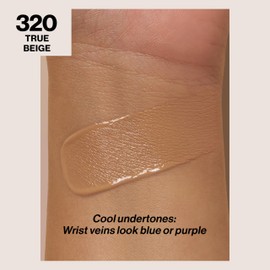 Revlon Liquid Foundation, ColorStay Face Makeup for Combination & Oily Skin, SPF 15, Medium-Full Coverage with Matte Finish, 320 True Beige, 1 Fl Oz