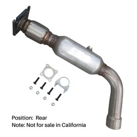 FortunaFlow Catalytic Converter Compatible with Dodge Grand Caravan 2008-2010 3.3L 3.8L,Chrysler Town&Country 2008-2010 3.3L 3.8L,VW Routan 2009 2010 3.8L,Rear(EPA Compliant high flow standard)
