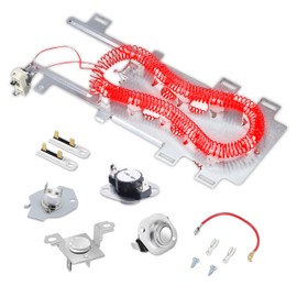 WED9750WL0 WED9050XW1 WED8300SW1 WED9200SQ0 WED9500TW3 WED7800XW0 WED9200SQ1 WED9550WW1 Dryer Heating Element With Thermostat For Whirlpool WED9150WW1 WED8300SW0 WED7300XW0 WED70HEBW0 WED9400SW2