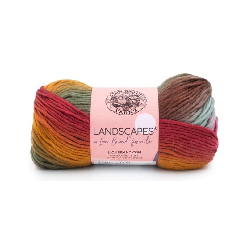Lion Brand Yarn - Landscapes - 6 Pack with Needle