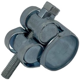 Lumonic Joint Bolt Clamp 20-22 mm Galvanised Exhaust Clamp for Construction Cars Trucks Pack of 10