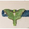 GLOW in DARK Embroidered Small 4” Inch IRON ON Green