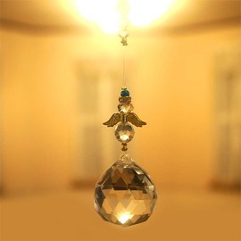 angel suncatcher blue
