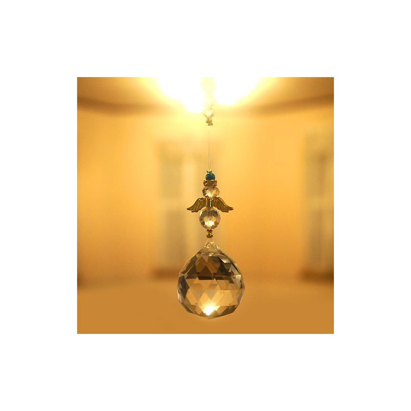 angel suncatcher blue