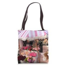 Flower Floral Store Front Pink Umbrella Coquette Aesthetic Tote Bag