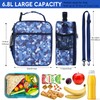 Maidyna Kids Lunch Bag, Reusable Lunch Bag with Adjustable Strap,