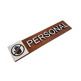 Toilet Sign Real Wood Elegant Pictograms Toilet Signs Door Sign Women Men (Personal)