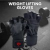 S&M Logistik Weightlifting Gloves - Black Maya Hide Leather, Breathable