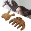 Massage Hair Comb Head Scalp Meridian Comb Y Shape Wooden