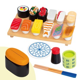 【Woodypuddy Direct Limited Edition】First Time Playing House Premium Sushi Set (Limited Edition with Sea Urchin) Magnetic Wooden Toy Educational Toy Gift