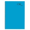 A5 Twin Wire Blue Soft Cover Ruled Notebook Notepad School