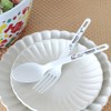 Enameled Peanuts Hollow Dessert Fork Flying Bowl Size (W x