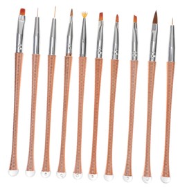 IWOWHERO Professional Nail Art Pen Brush Set 10pcs Smudge Pen for Manicure Nail Art Tools