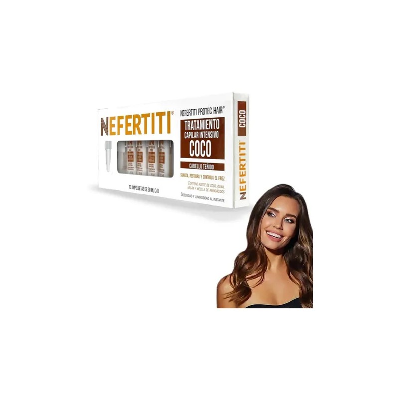 Ampolletas Para Cabello Seco o Maltratado Anti Frizz Nefertiti