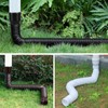 Bocguy Rain Gutter Downpipe, 1 Piece Gutter Flexible Downpipe Extension,