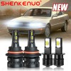SHENKENUO For Lexus LS400 1990-1992 6000K LED Headlight High/Low +