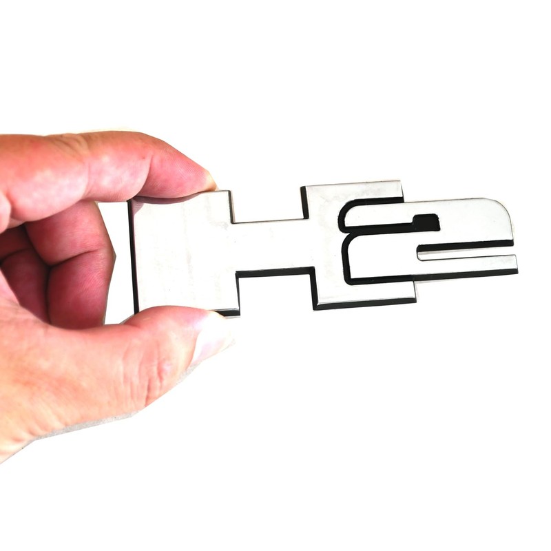 1pc H2 Rear Liftgate Door Nameplate 3D Badge Emblems Replacement