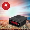 GPX C224B Dual Alarm Clock AM/FM Radio with Red LED