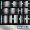 Amartisan 20-Piece Hex Head Allen Wrench Drill Bit Set, Metric