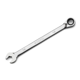 Capri Tools 14 mm 120-Tooth Ultra-Smooth Reversible Ratcheting Combination Wrench, XL Long Series, Metric, 12-Point