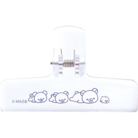 San-X Rilakkuma Clip Clear Purple FT74001 Size: Approx. H 2.0 x W 3.0 inches (50 x 75 mm)