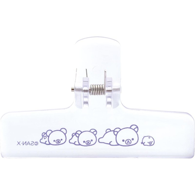 San-X Rilakkuma Clip Clear Purple FT74001 Size: Approx. H 2.0