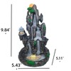 TANZEQI Waterfall Incense Burner Feng Shui Ornaments, Zen Backflow Incense