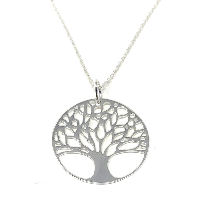 Strictly Gifts Women's Sterling Silver Cut Out Tree of Life