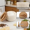 Lc.Courage Salt and Pepper Spice Cellar, Marble Container for Coffee,
