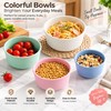 3-Piece Wheat Straw Food Storage Bowl Set for Meal Prep