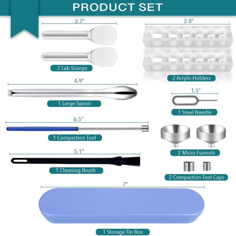 LELELUK Filling Tool Kit - Home & Lab Supplies with