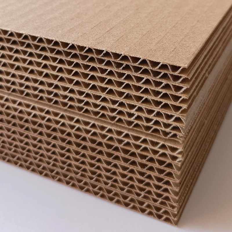 ANHELUS PAPER & DECO Pack of 20 brown corrugated cardboard