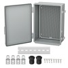 Joinfworld Waterproof Box for Electronics Outside 11.4x7.5x5.5 Outdoor Weatherproof Electrical