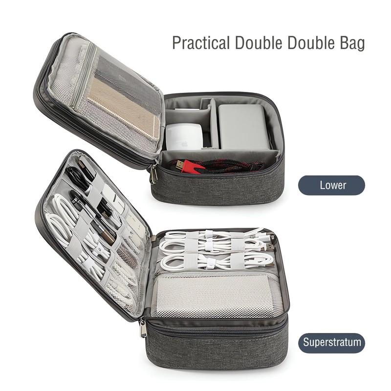 Cable Bag, Electronic Hard Drive Bag, Waterproof Cable, Cable Organiser,