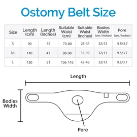 Ostomy Belt, Ostomy Supplies, Ostomy Support Belt Stealth Belt for Ostomy Bag Inner Pocket to Hold Ostomy Pouch for Men & Women, Ostomy Bag Cover for Sport & Swiming - L