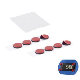 WHFGSOM Pack of 8 Adhesive Pads, Heat Resistant Adhesive Pad Compatible with Needit Park Lite 1411, Lite One Windscreen Parking Disc (Adhesive Dot,Includes Cleaning Cloth)