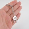 Dreamtimes Skeleton Smiley little Man Sign Language Keychain Finger Medium