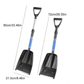 AIXXCUVQ Retractable Snow Shovel for Car Snow Effortless Detachable Detachable Defrosting and Snow Cleaning Tool Shovel Aluminum, Blue