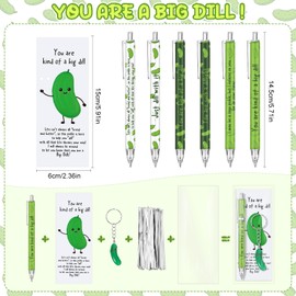 Sayglossy 36 Sets Team Employee Appreciation Gifts Bulk Inspirational Pickles Ballpoint Pens and Keychains Bookmarks Thank You Gifts Team Building Gifts for Office Colleagues Coworkers Staff