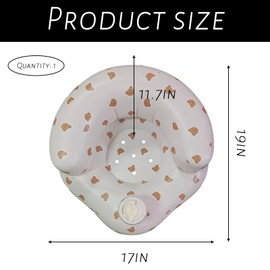 1 PCS Inflatable Child Chair, Child Inflatable Seat, Inflatable Child Seat, Inflatable Seats Children Aged 3 Months and Above,Toddler Chair for Sitting Up with Built in Air Pump, Size 19.6 * 17.7in