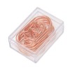100pcs Rose Gold Star Paper Clips Slip Resistance Rust Prevention