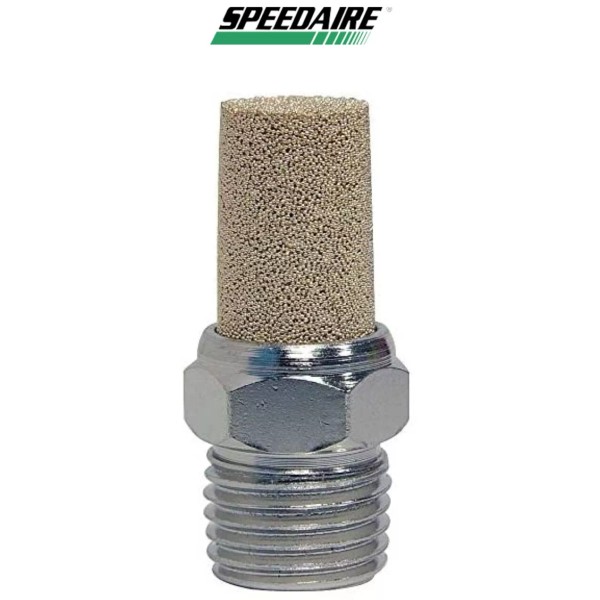 SPEEDAIRE 1A325 1/8" NPT Pneumatic Exhaust Muffler 7/16" Hex FACTORY
