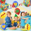 32" Building Block Balloons Number Balloons with Banner Birthday Party