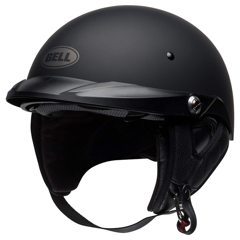 Bell Pit Boss Open-Face Motorcycle Helmet (Solid Matte Black, Medium)