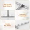 APACALI 10 Pack Floating Shelf Bracket 6 Inch, 150mm Invisible