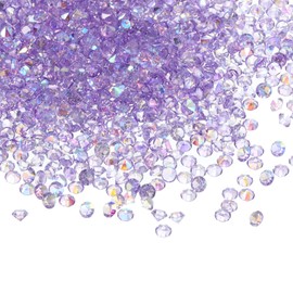 PATIKIL 14000Pcs Wedding Table Scatter Confetti Crystals 3mm Acrylic Diamonds Vase Fillers Gems for Table Centerpiece Decorations Bridal Shower Party, Purple AB